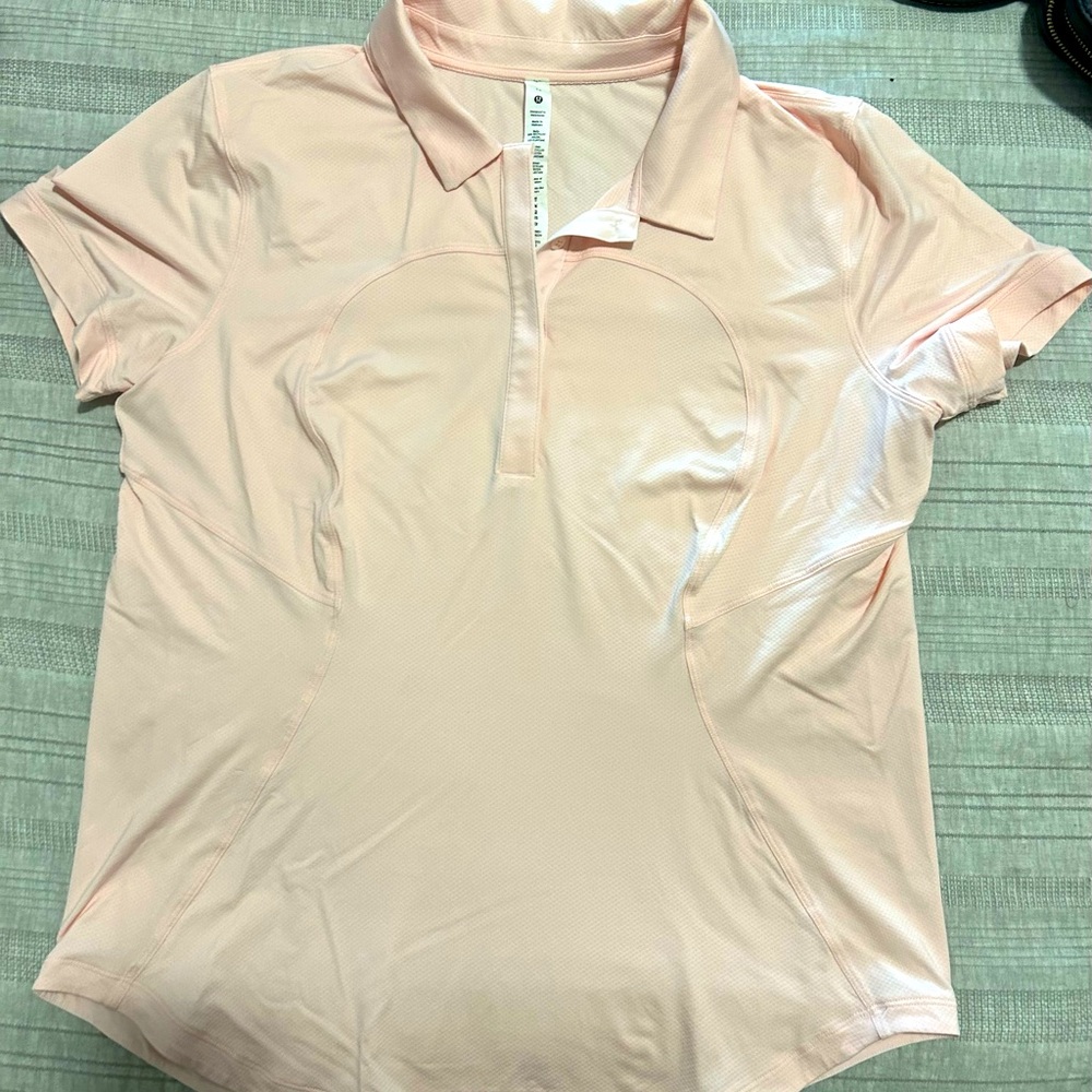 Lululemon Womens Quick Dry Polo Pink
